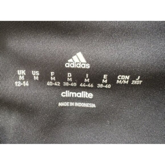adidas climalite black running pants, woman's medium, yoga leggings, activewear - Picture 5 of 5